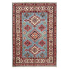 Hand Knotted Kazak Rug 3' 3" x 4' 11" (ft)- No. R37515