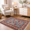 Hand Knotted Kazak Rug 3' 3" x 4' 11" (ft)- No. R37515