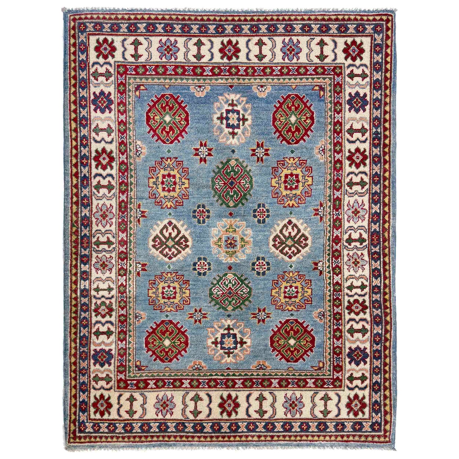 Oriental Kazak Rug 3' 5" x 5' 1" (ft)- No. R37521