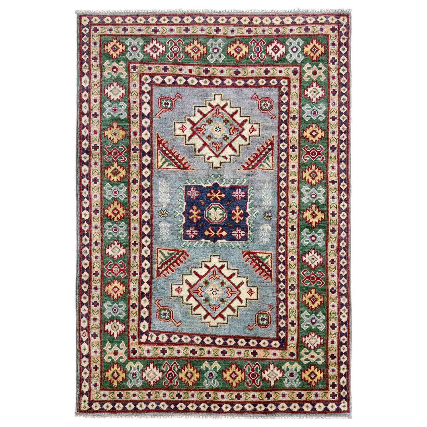 Oriental Kazak Rug 3' 2" x 5' 0" (ft)- No. R37522