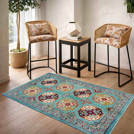 Hand-Knotted Waziri Qaleen 3' 0" x 4' 9" (ft) - No. R37526