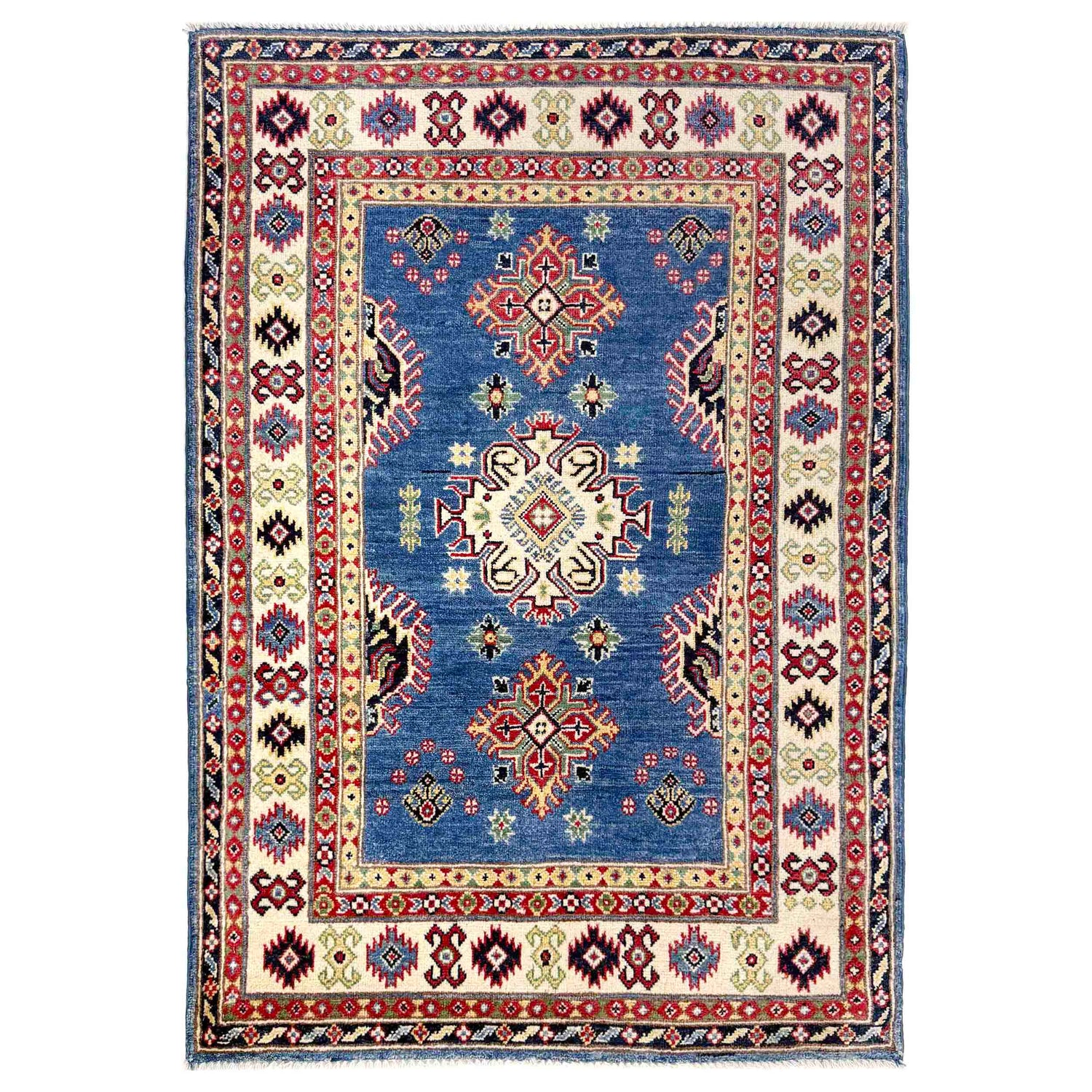 Oriental Kazak Rug 3' 2" x 4' 9" (ft)- No. R37528
