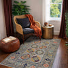 Handmade Grey Color Waziri Rug 3' 3" x 4' 11" (ft) - No. R37530
