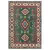 Green Color Kazak Rug 3' 3" x 5' 0" (ft)- No. R37532