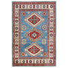 Hand Knotted Kazak Rug 3' 3" x 4' 11" (ft)- No. R37533