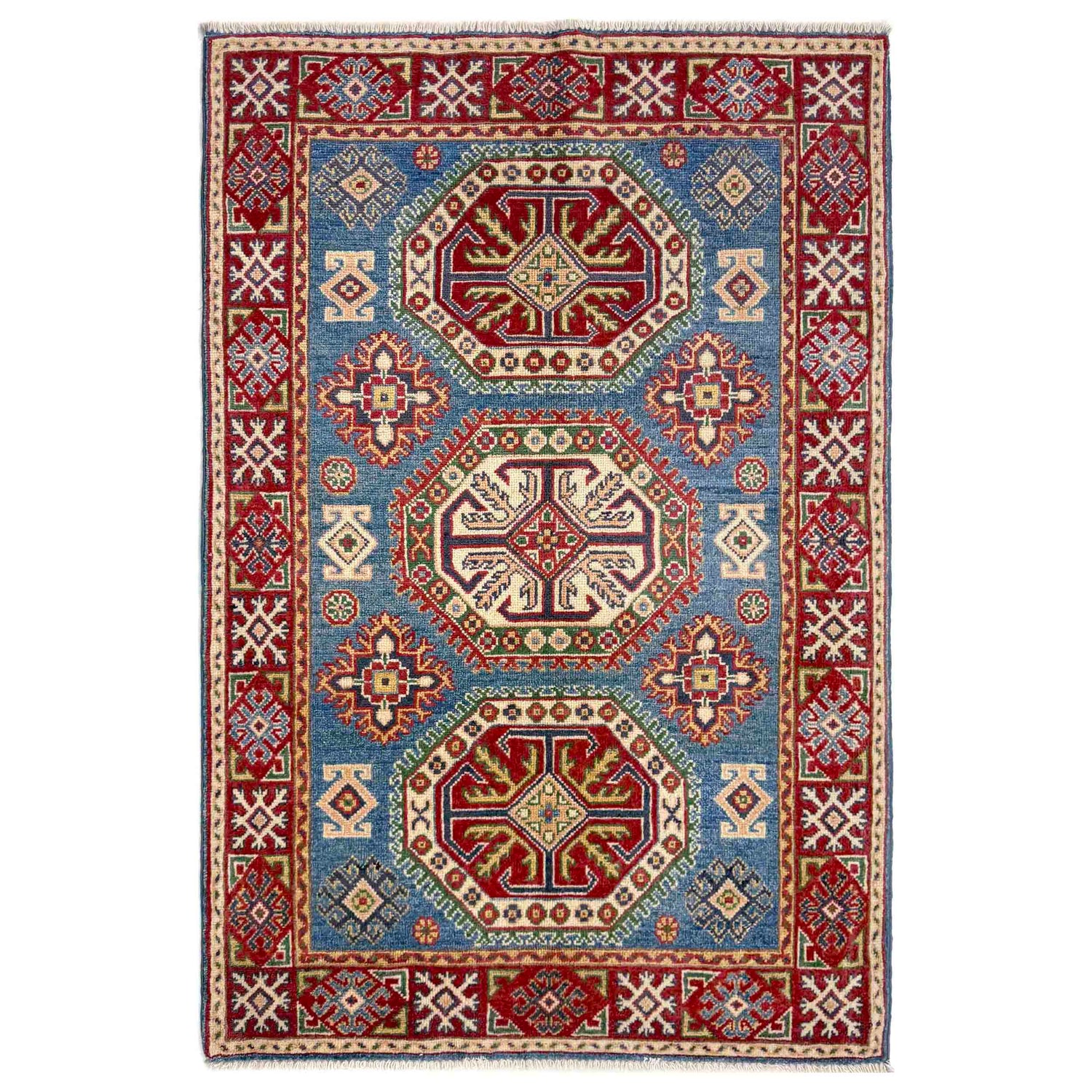 Oriental Kazak Rug 3' 1" x 4' 10" (ft)- No. R37534