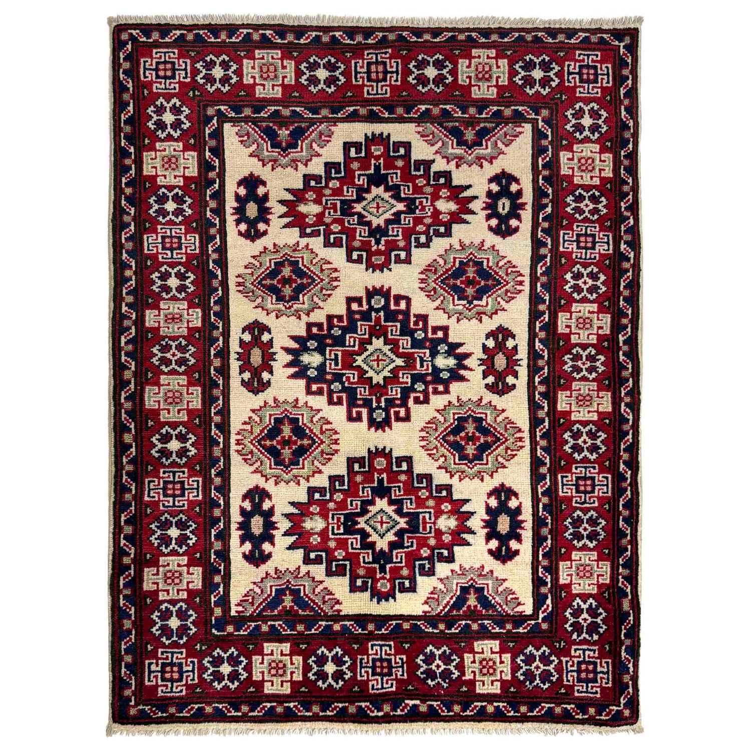 Oriental Kazak Rug 3' 0" x 3' 10" (ft) - No. R37536