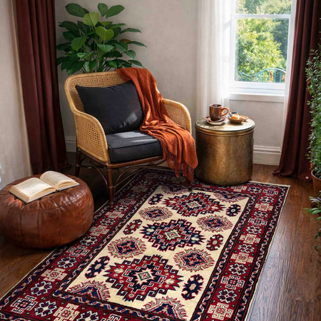 Oriental Kazak Rug 3' 0" x 3' 10" (ft) - No. R37536