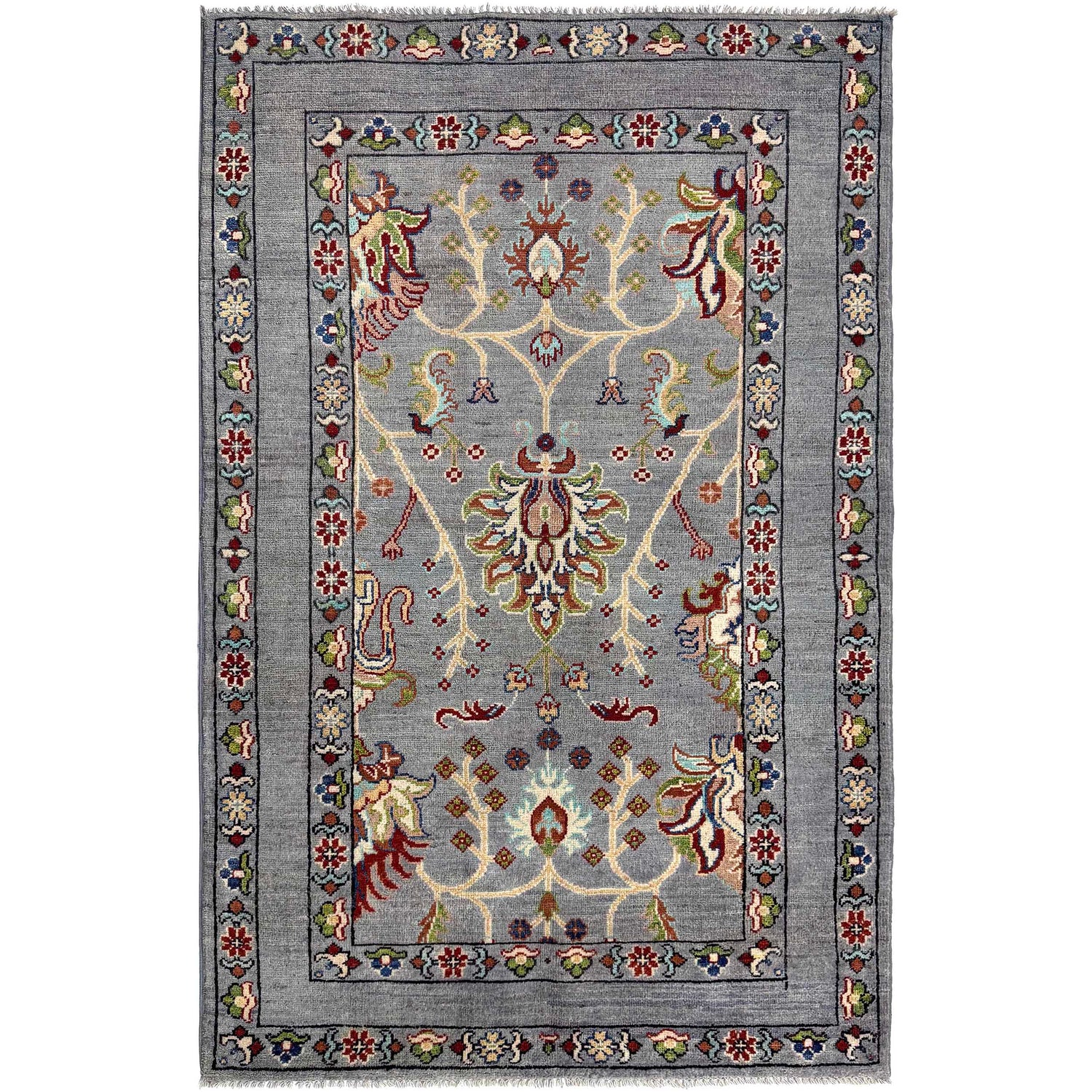 Oriental Sultani Carpet 3' 7" x 5' 10" (ft) - No. R37538