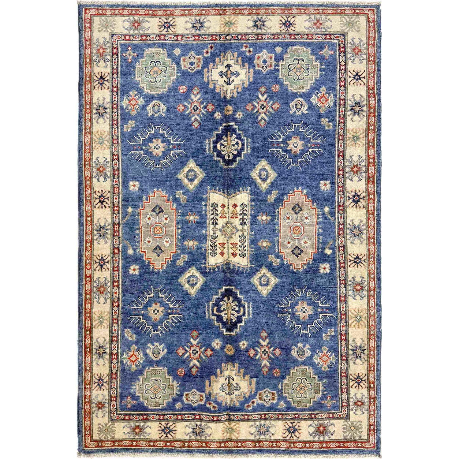 Oriental Kazak Rug 3' 10" x 5' 11" (ft) - No. R37540