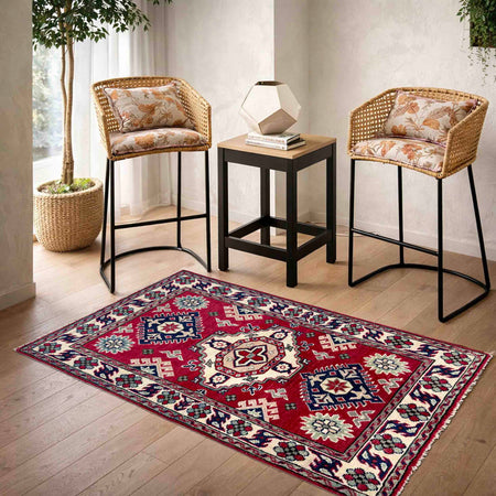 Oriental Kazak Rug 2' 7" x 3' 10" (ft) - No. R37547