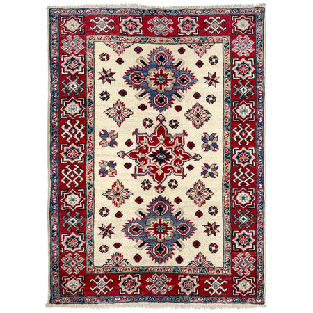 Ivory Color Kazak Rug 2' 7" x 3' 8" (ft) - No. R37550