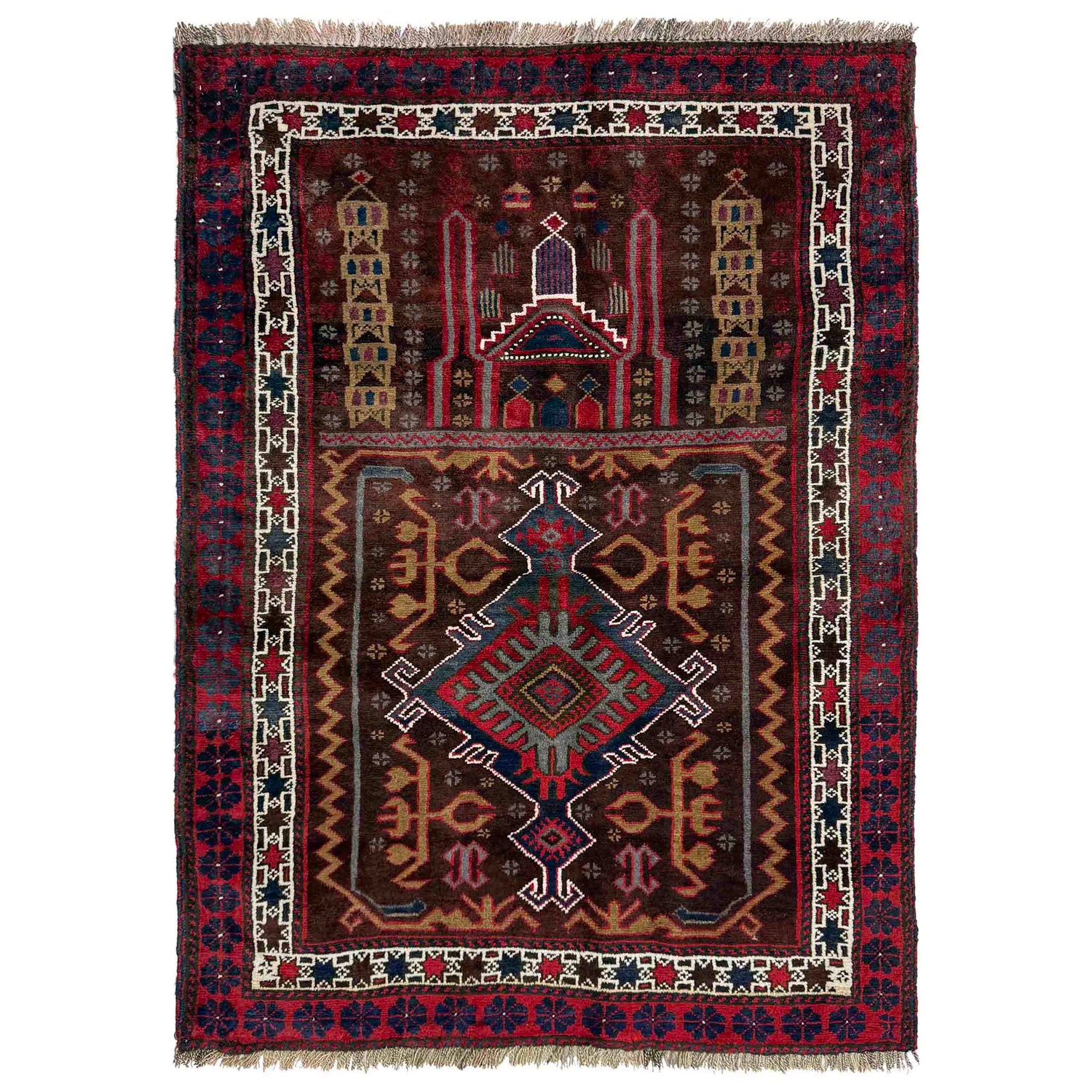 Fine Quality Prayer Rug 2' 10" x 3' 11" (ft) - No. R37599
