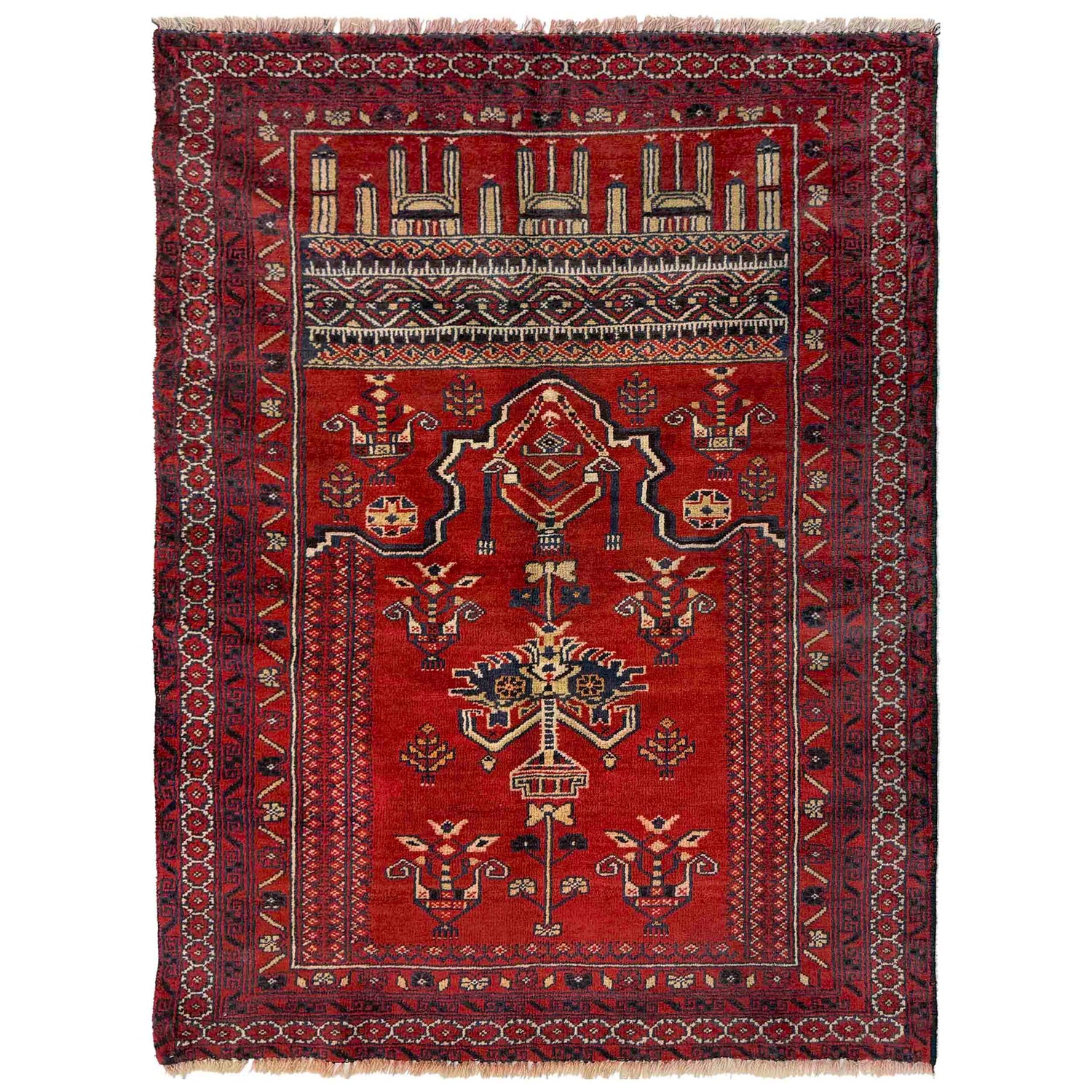Handmade Prayer Rug 2' 10" x 4' 2" (ft) - No. R37600