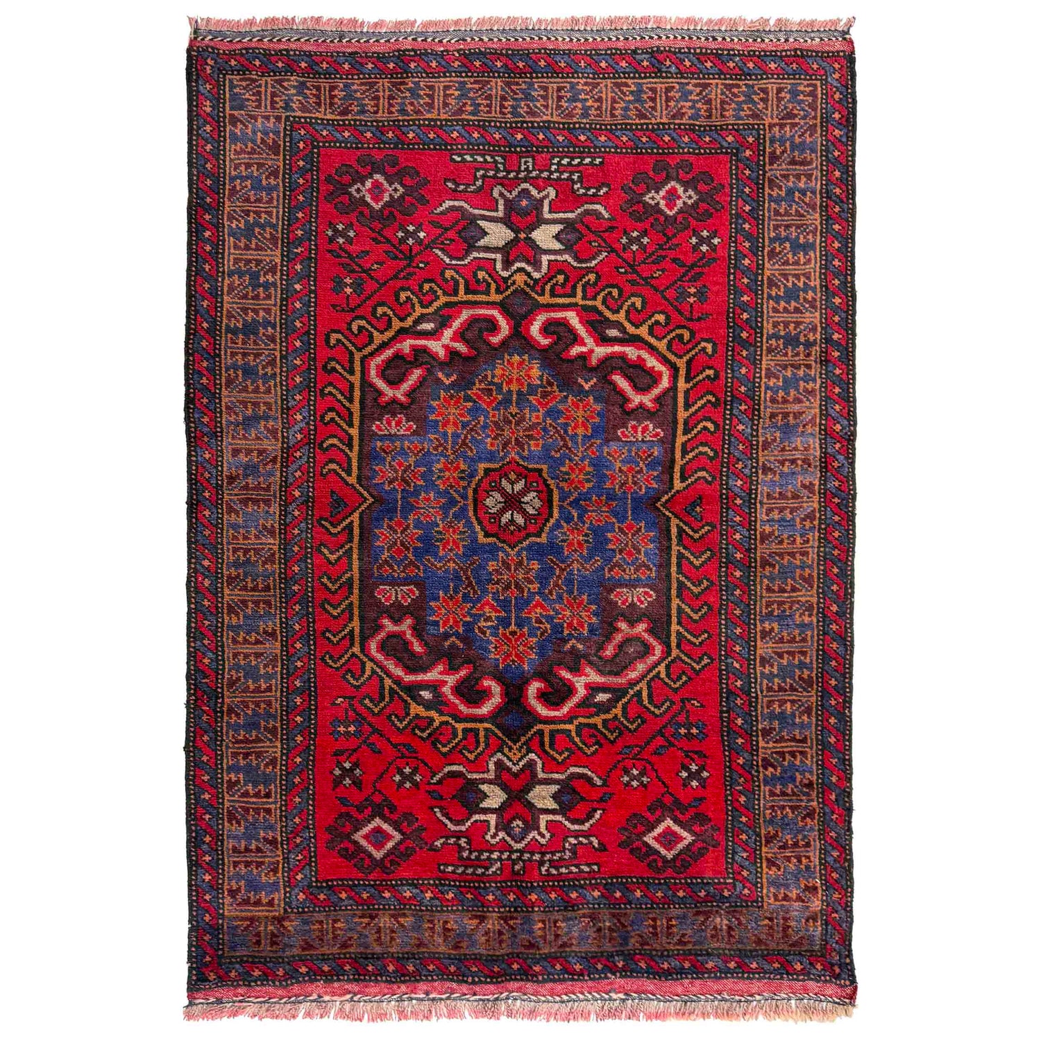 Traditional Baloch Rug 3' 0" x 4' 4" (ft) - No. R37603