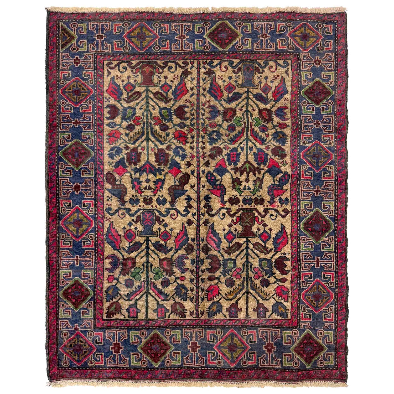 Tribal Baloch Rug 3' 7" x 4' 8" (ft) -No R37606
