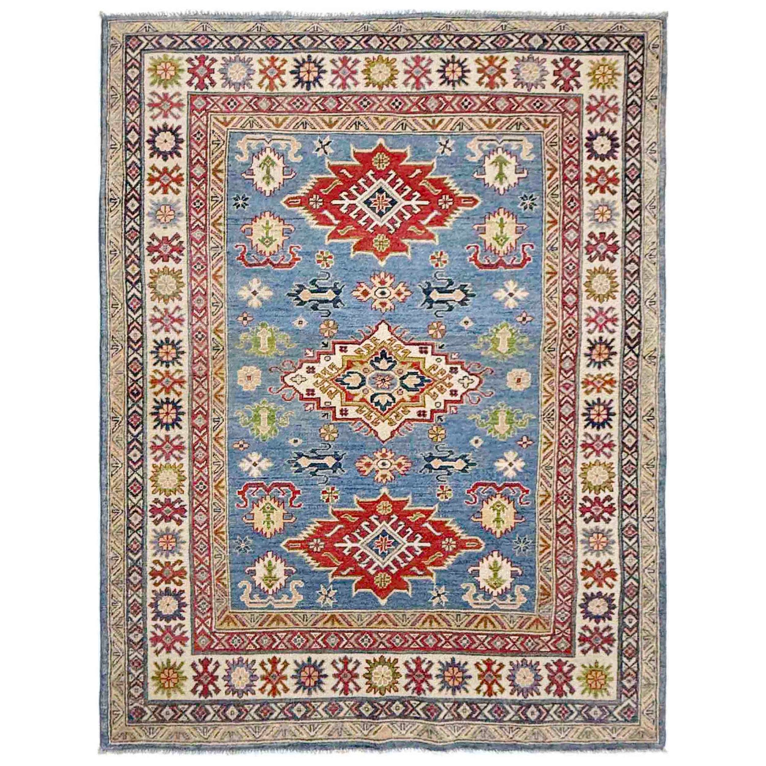 Oriental Kazak Rug 4' 10" x 6' 8" (ft) - No. R37614