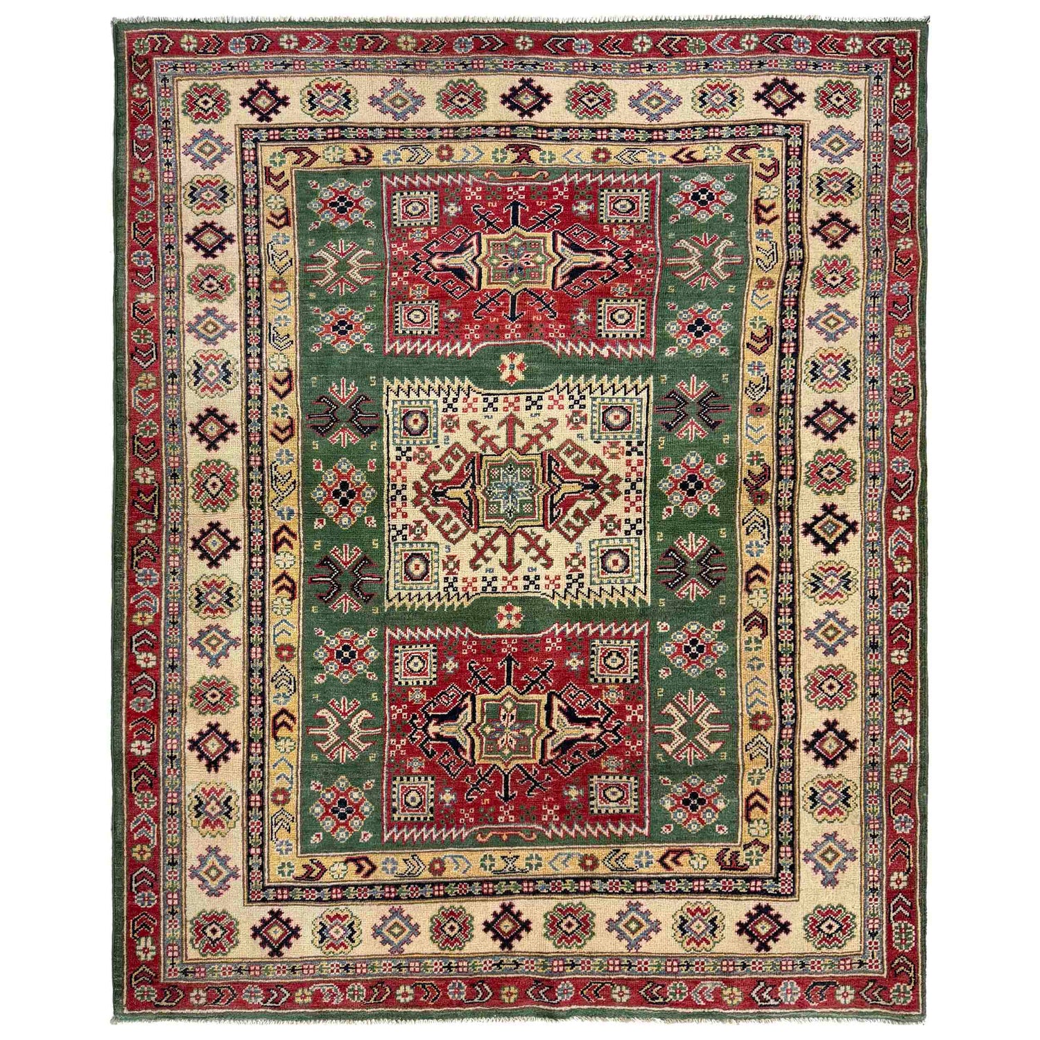 Oriental Kazak Rug 5' 0" x 6' 6" (ft) - No. R37616