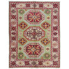 Hand Knotted Kazak Rug 3' 6" x 4' 9" (ft)- No. R37620