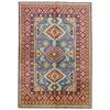 Blue Color Kazak Rug 4' 2" x 5' 11" (ft) - No. R37621