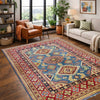 Blue Color Kazak Rug 4' 2" x 5' 11" (ft) - No. R37621