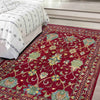 Red Color Sultani Carpet 4' 1" x 6' 2" (ft) - No. R37624