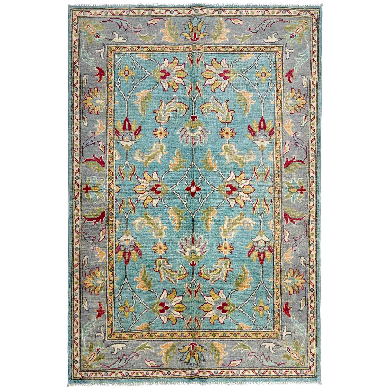 Handmade Sultani Area Rug 4' 11" x 6' 4" (ft) - No. R37626