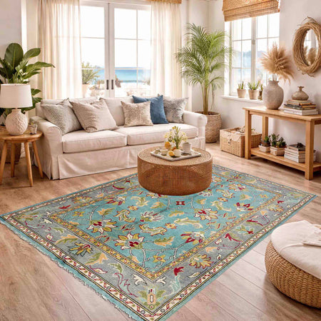 Handmade Sultani Area Rug 4' 11" x 6' 4" (ft) - No. R37626