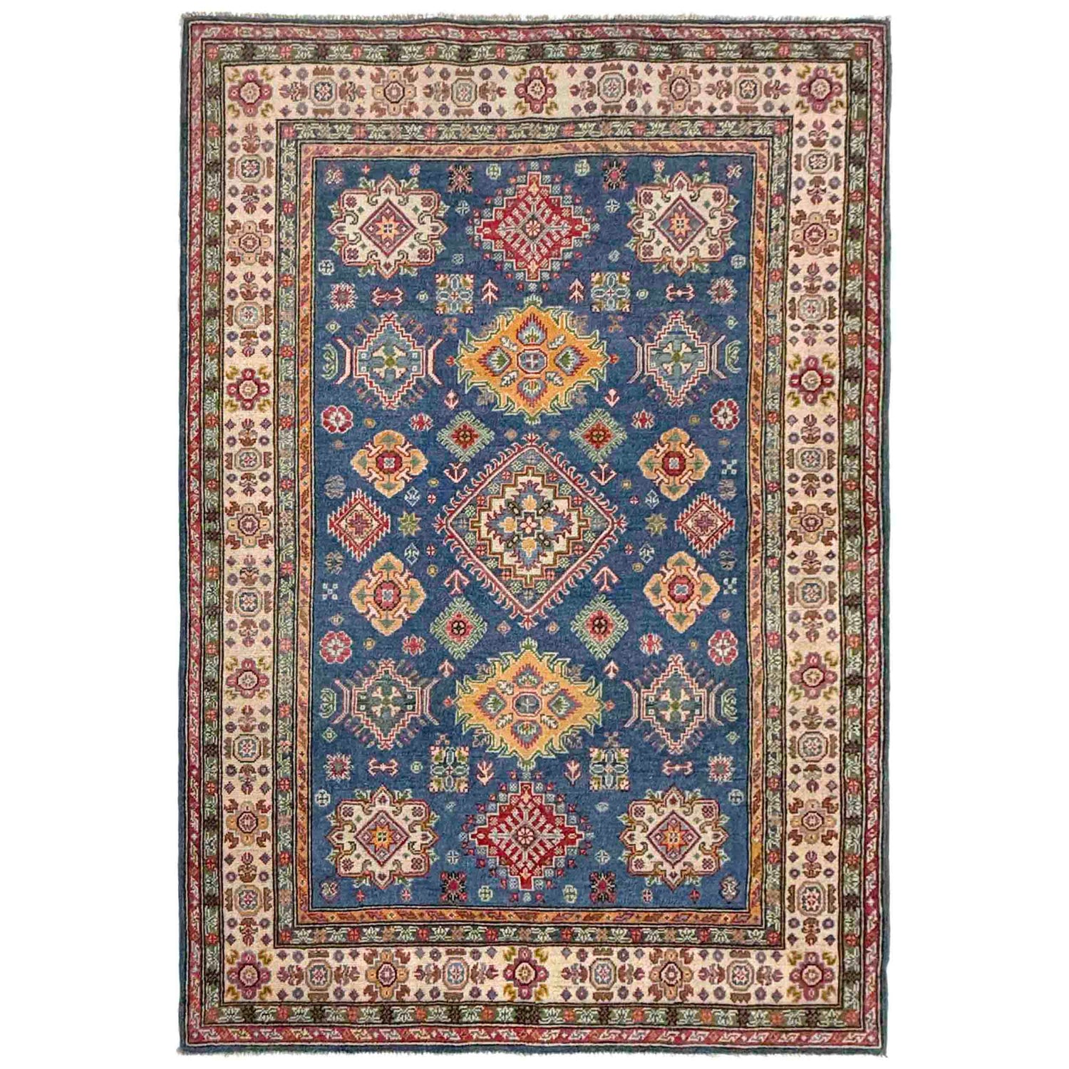 Blue Color Kazak Rug 5' 0" x 7' 5" (ft) - No. R37627