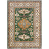 Green Color Kazak Rug 4' 0" x 5' 6" (ft) - No. R37633
