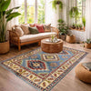 Oriental Kazak Rug 4' 0" x 5' 11" (ft) - No. R37634