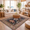 Multi Color Kazak Rug 4' 8" x 6' 8" (ft) - No. R37644