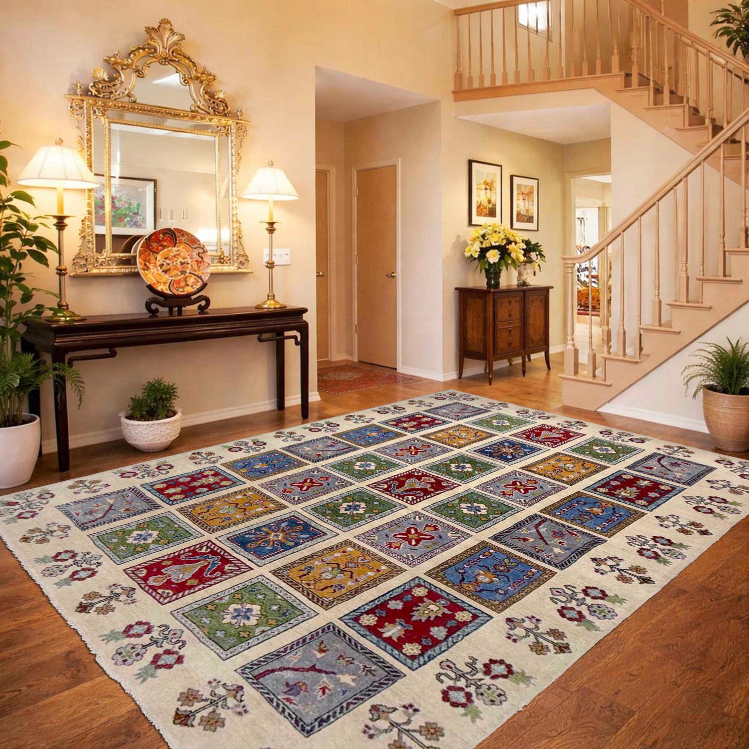 Handmade Bakhtiar Rug 6' 5" x 9' 6" (ft) - No. R37649