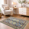 Grey Color Kazak Rug 3' 5" x 5' 0" (ft)- No. R37650