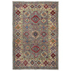 Grey Color Kazak Rug 3' 11" x 5' 10" (ft) - No. R37652