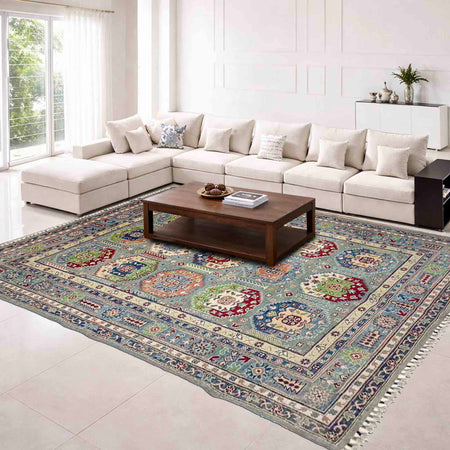 Hand-Knotted Waziri Qaleen 5' 6" x 8' 4" (ft) - No. R37659