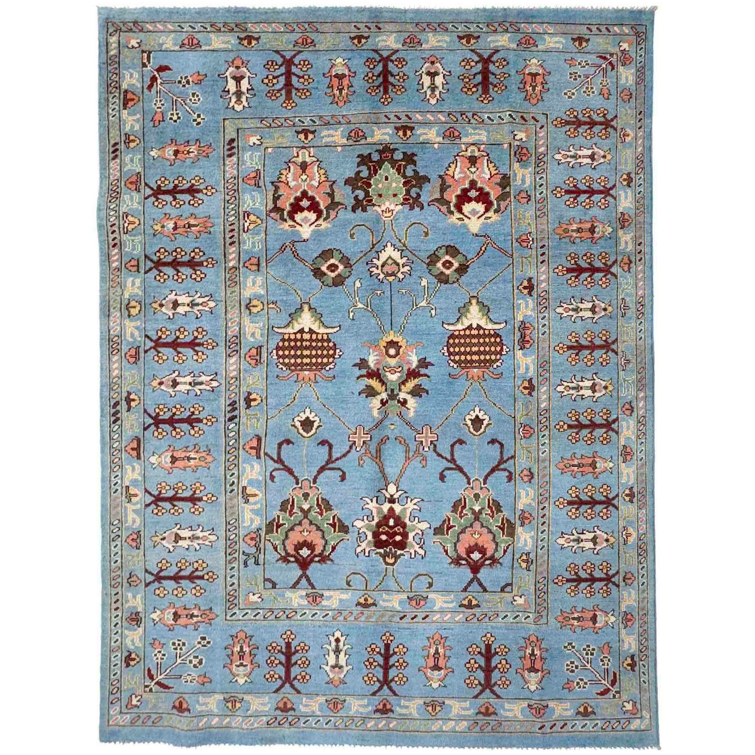 Hand-Knotted Sultani Rug 5' 7" x 7' 8" (ft) - No. R37660