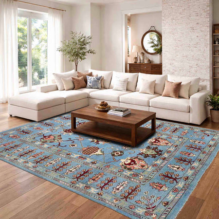 Hand-Knotted Sultani Rug 5' 7" x 7' 8" (ft) - No. R37660