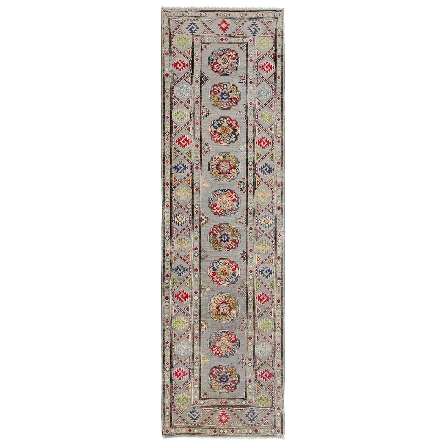 Authentic Waziri Runner Rug 2' 8" x 9' 7" (ft) - No. R37662