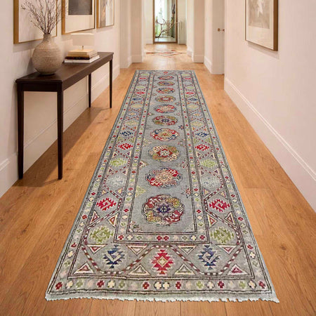 Authentic Waziri Runner Rug 2' 8" x 9' 7" (ft) - No. R37662