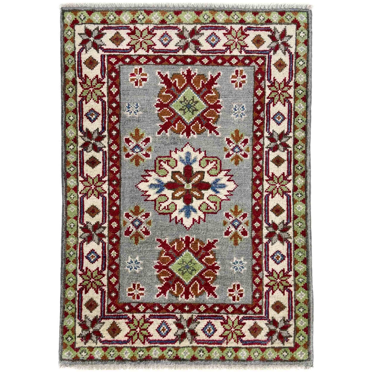 Hand Knotted Kazak Rug 2' 0" x 3' 0" (ft) - No. R37664