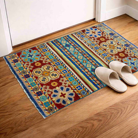 Hand-Knotted Gabbeh Rug 2' 0" x 3' 2" (ft) - No. R37665