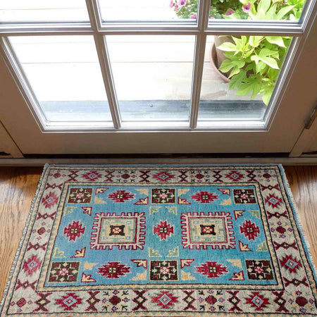 Hand Knotted Kazak Rug 2' 0" x 3' 1" (ft) - No. R37669