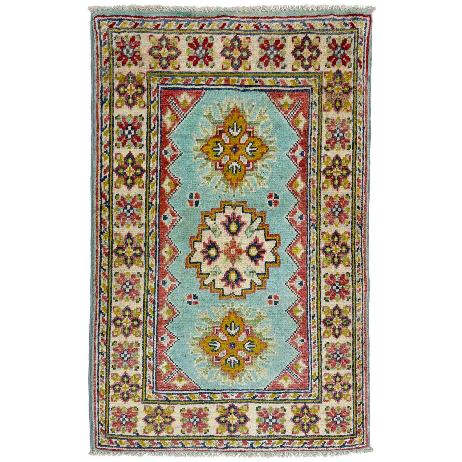 Oriental Kazak Rug 1' 11" x 3' 0" (ft) - No. R37670