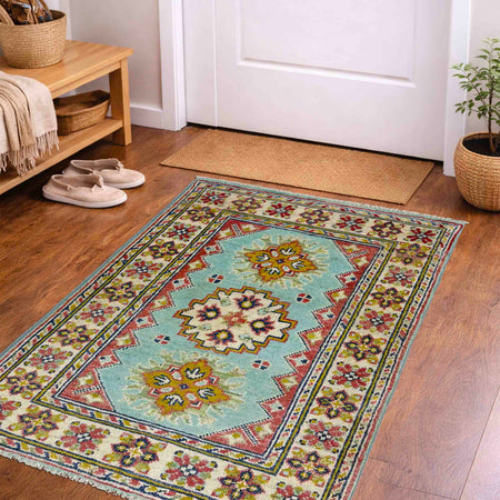 Oriental Kazak Rug 1' 11" x 3' 0" (ft) - No. R37670