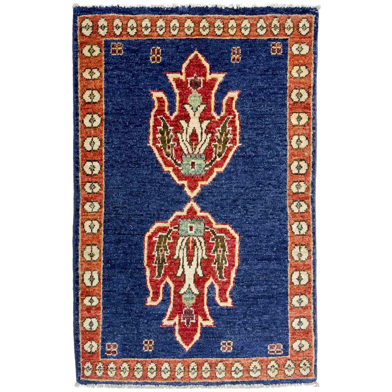 Blue Color Kazak Rug 2' 0" x 3' 0" (ft) - No. R37671