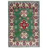 Green Color Kazak Rug 2' 0" x 2' 11" (ft) - No. R37673