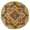 Handmade Kazak Round Carpet 3' 2" x 3' 3" (ft) - No. R37678