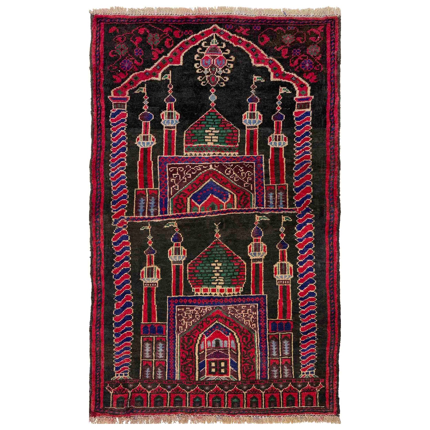 Handmade Prayer Rug 2' 6" x 3' 9" (ft) - No. R37681