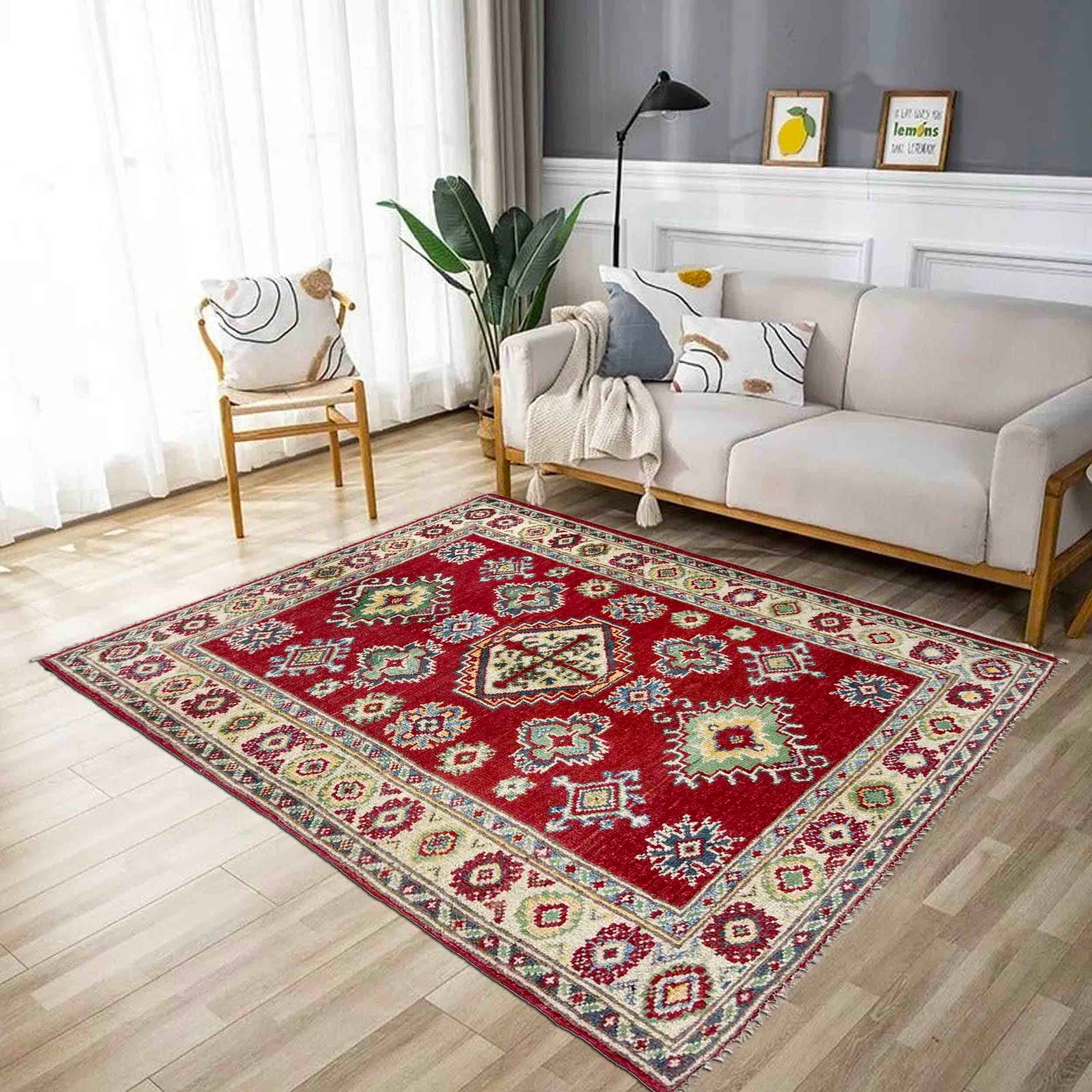 Oriental Kazak Rug 2' 7" x 3' 9" (ft) - No. R37704